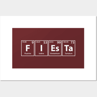 Fiesta (F-I-Es-Ta) Periodic Elements Spelling Posters and Art